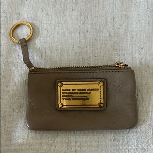 Marc Jacobs Brown and Gold Wallet Sleek Design